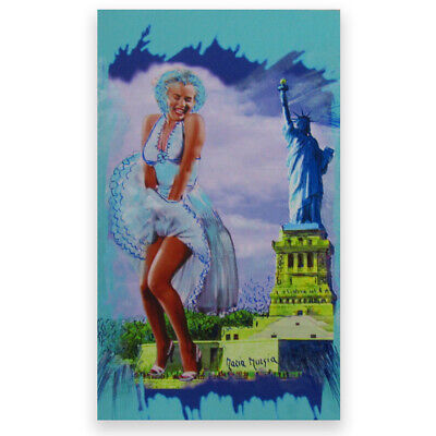 MARIA MURGIA  - Marilyn Monroe -   Pezzo Unico Dipinto  Cm 29x50 + ARCHIVIO • 651.24€