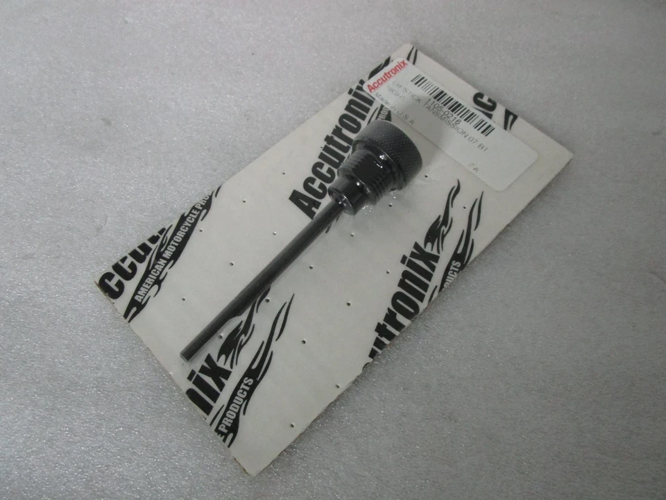 07+ Varilla de medición Harley Touring Softail Dyna Accutronix negra moleteada Foto 1 de 4