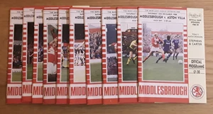 Middlesbrough 1988/89 Selection of Home League Programmes from menu - Picture 1 of 12