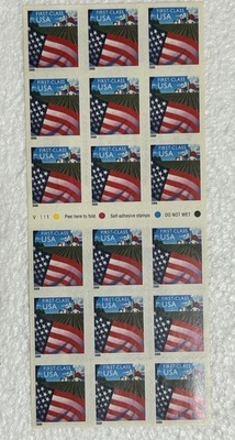 USPS Scott #3495a 2001 “Flag Over Farm" 34¢ ATM Booklet 18 Stamps (MNH) - Image 1 of 4