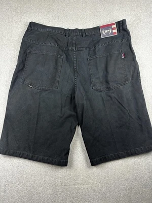 Vintage Phat Farm Shorts Mens 46 (43) Black Denim Baggy Jean Jorts Y2K 90s Baggy - Image 1 of 4