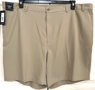 全新带标签 Roundtree & Yorke Performance 尺寸 50 卡其色经典合身短裤男式 — 第 1/4 张图片