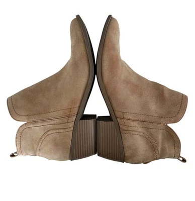 G By Guess Tammie Ankle Boot Tan US SZ 10M Booties Zipper Stitching Cowgirl - Image 1 of 4