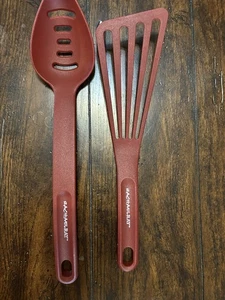 RACHAEL RAY RED COOKING SERVING SPATULA SPOON UTENSILS - Picture 1 of 3