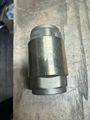 3/4" FNPT Threaded Brass Spring Check Valves, 200 WOG PSI 1J3971-D10 - Image 1 of 4