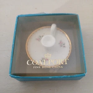 Coalport Birbeck Rose miniature candlestick holder fine bone china original box - Picture 1 of 5