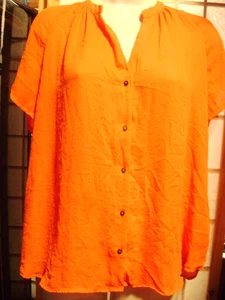 HM WOMEN'S TOP EUR 38, US 8 Coral ton Made in Indonesia - Picture 1 of 4