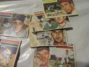 Lote de 23 tarjetas de béisbol 1956 Topps de colección MLB a granel mal estado - Imagen 1 de 11