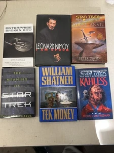 Lot of 6 Star Trek Books - Hardcover Very Clean - Picture 1 of 12