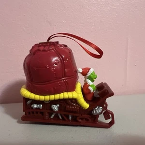 Dr. Seuss How The Grinch Stole Christmas Ornament 3" Plastic Sleigh - Picture 1 of 5