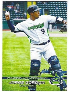 2019 Vermont Lake Monsters Jorge Gordon Oakland Athletics