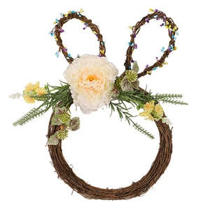 Easter Bunny Spring Wreath for Front Door Easter Wreath - Imagen 1 de 9