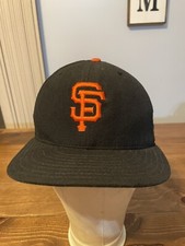 VTG 90s San Francisco Giants New Era USA 5950 Fitted Hat 7 100% Wool MLB Diamond