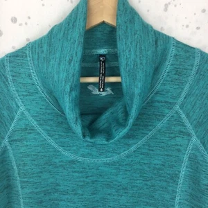 Sudadera Kuhl Wms Talla Pequeña Capucha Cuello Jaspeado Verde Azulado Canguro Bolsillo - Imagen 1 de 9