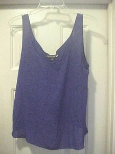 Damenbluse Größe S einfarbig blau ärmellos offen Wickelrücken von Living Sexy Doll  - Bild 1 von 8