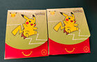 2 #4- 2021 McDonalds Happy Meal 25th Pokemon Anniversary Card Packs Frame Insert