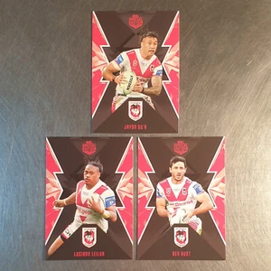 NRL 2025 Best & Less Illawarra Dragons 3 Card Base Team Set - Picture 1 of 4