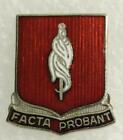 Vintage Us Military Dui Pin 118Th Mp Bn Facto Probant Deeds Prove Us