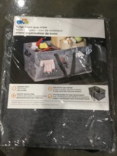 Car Trunk Organizer Storage Bin Grocery Cargo Container 2 Large Compartments for