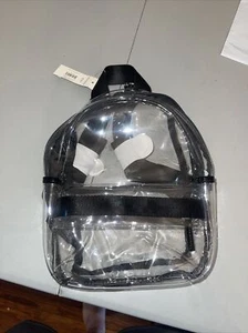 Clear See Through No Boundaries 90er Mode Mini Rucksack Handtasche Neu mit Etikett Kawaii Tasche  - Bild 1 von 1