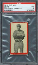 1910 T210-1 Old Mill Gordon Lewis PSA 3 Columbus Foxes