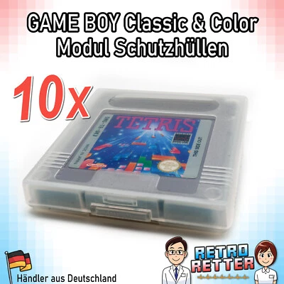 10x GameBoy Spiele Modul Schutz Hüllen - Classic Color GBC Cartridge Cover Case - Bild 1 von 4