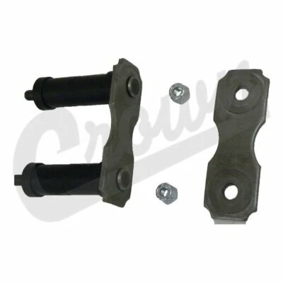 Kit de grillete de resorte Crown Leaf trasero para 76-83 Jeep CJ-5 / 76-86 CJ-7 / 81-86 CJ-8 Foto 1 de 3