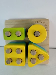 Lovevery Sort And Stack Peg Puzzle Complete - Picture 1 of 6