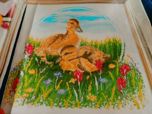 DUCKLINGS & WILD FLOWERS CROSS STITCH CHART#478 - Picture 1 of 1