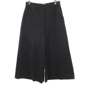 MSGM made in Italy cropped Wide pants 38 Black series Women - Picture 1 of 12