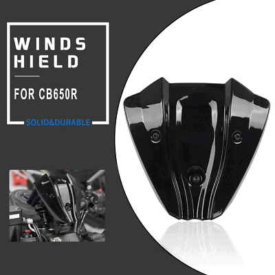 Windshield Wind Screen Deflector Windscreen Black For Honda CB650R 2024-2025 Foto 1 de 4