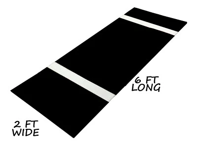 2 ft x 6 ft Softball Baseball Pitching Mat Mounds Foam Line Pro Stance Mound Aid - Image 1 of 3