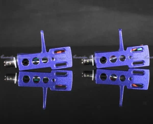 New 35pcs/lot Shining Blue metallic paint headshell OFC wires Gold plated 4-pins - Picture 1 of 3