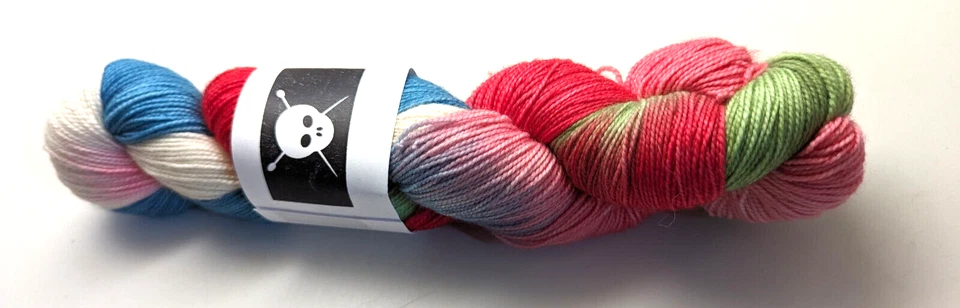 Hilo Pirata - Pintado a mano 4 oz/480 yardas Rosa 100% Superwash Merino Foto 1 de 1