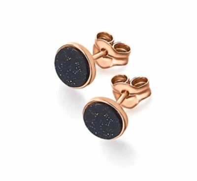Pendientes Lecarré Universe GB1160OR.00 Oro Rosa18 kts -Blue Sand Stone - Imagen 1 de 4