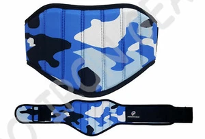 Camo Weight Lifting Belt Gym Back Support Fitness Neoprene 8" Wide (8 inch) - Picture 1 of 2