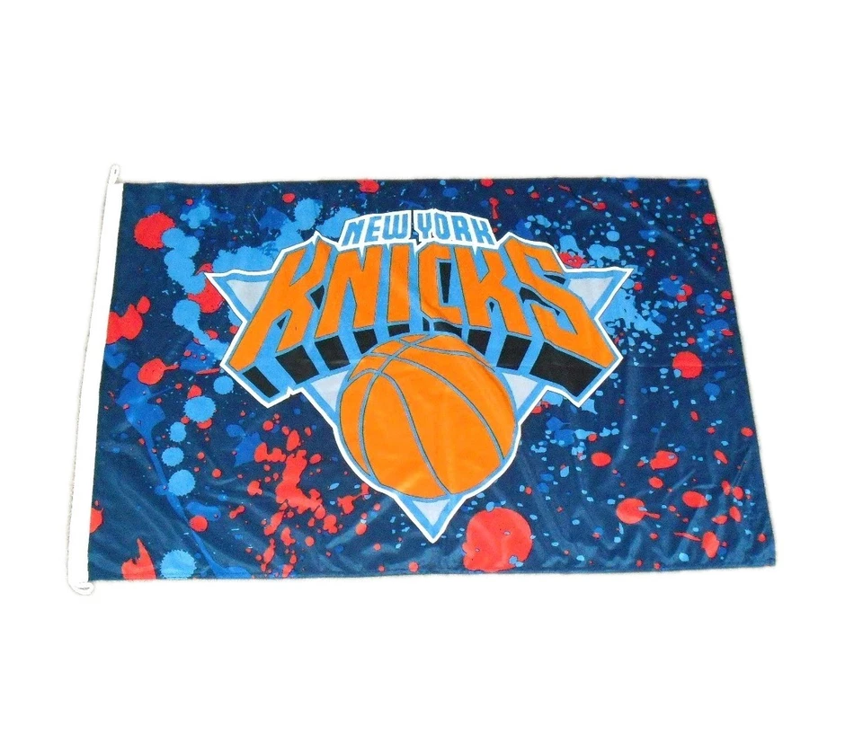 New York Knicks Flag Banner 44 X 28 Inches Tailgate Wall Room House Nba - Image 1 of 1