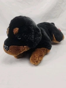 Ganz H12036 Rottweiler Puppy Lying Plush Stuffed Animal 15" Length - Picture 1 of 10