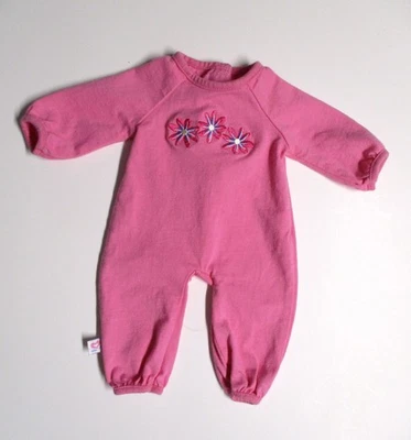 American Girl Bitty Baby 2010 Bitty Basics rosa para dormir con flores bordadas Foto 1 de 3