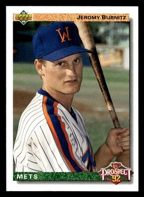 1992 Upper Deck Jeromy Burnitz #65 Pittsfield Mets - Image 1 of 2