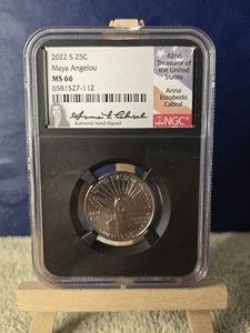 2022 S PCGS MS66 First Strike Maya Angelou American Women Quarter - Picture 1 of 2