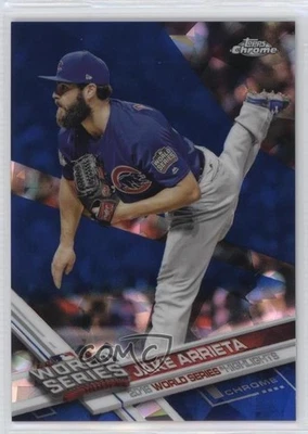 2017 Topps Chrome Sapphire Edition World Series Highlights /250 Jake Arrieta #18 - Image 1 of 3