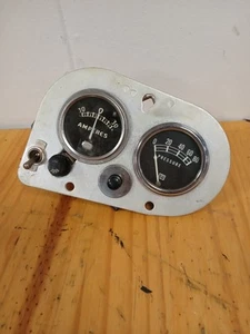 Ampere and Pressure Gauge Stewart Warner Vintage - Picture 1 of 3