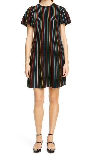 Abito maglia maglia maglia RED VALENTINO nero multicolore righe XL