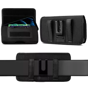 Oxford Cell Phone Waist Belt Clip Holster Loop Bag Pouch Card Holder Case​ Cover - Picture 1 of 26