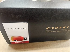 NEW IN BOX Flight Deck Snow Goggles MATTE BLACK PRIZM TORCH IRIDIUM LARGE - Picture 1 of 2