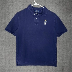 Polo Ralph Lauren Youth Large Blue Embroidered Teddy Cute Classic Preppy Dog - Picture 1 of 6