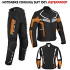Men Motorcycle Racin Suit Waterproof Motorbike Riding Jacket Trouser CE Armoured