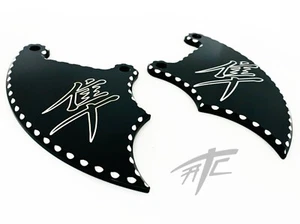 HAYABUSA BLACK CONTRAST CUT FRONT BRAKE CALIPER COVER SET 99-07 SUZUKI HAYABUSA - Picture 1 of 7