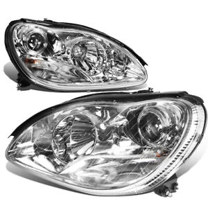For 2000-2006 Mercedes S430 S500 S600 Projector Headlight Headlamps W220 Chrome
